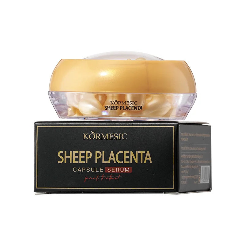 30-Pack Placenta Capsule Face Serum – Vitamin E & Hyaluronic Acid