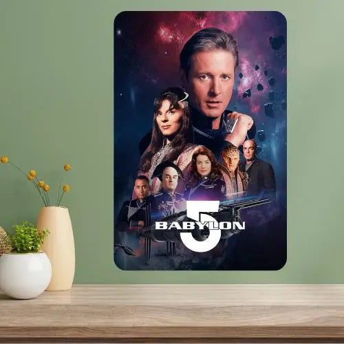 Babylon 5 TV Show Metal Poster Sign | Retro Aluminum Wall Decor