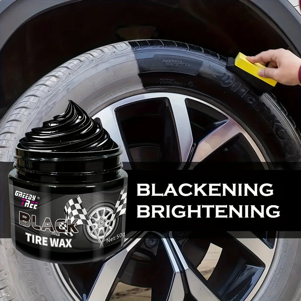 Car Tire Shine Wax – Gloss Enhancer & Plastic Protector