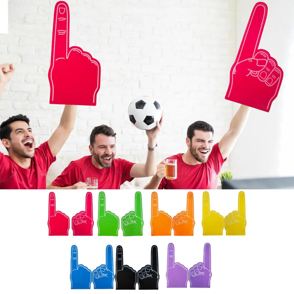 Giant #1 Foam Finger – DIY Blank Cheerleading Prop for Sports