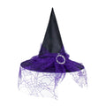 Lace Mesh Witch Hat – Unisex Halloween Costume Cap