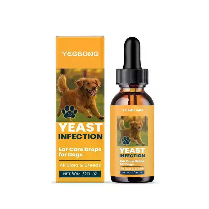 Yegbong Pet Ear Cleaning Drops Remove Wax Dirt Relieve Itchy Odor