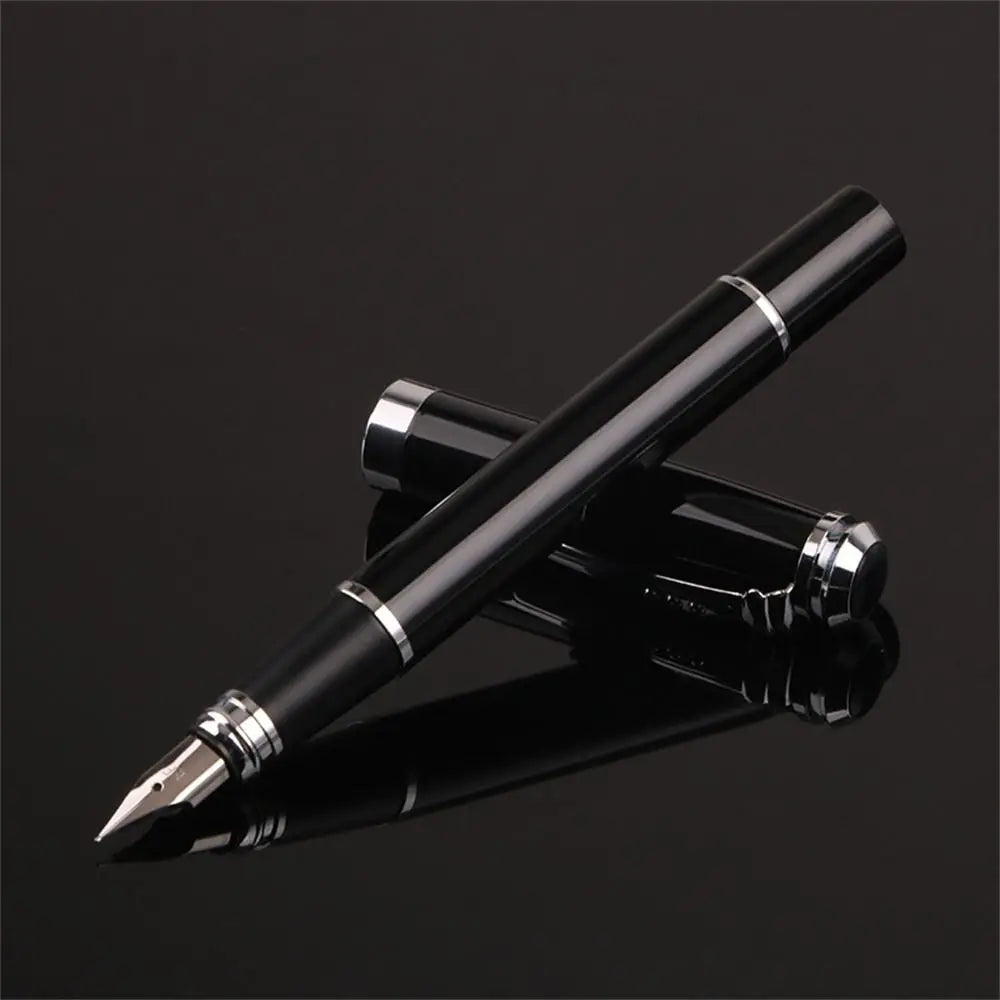 0.38mm Fine Nib Calligraphy Fountain Pen | Gold Trim Gift