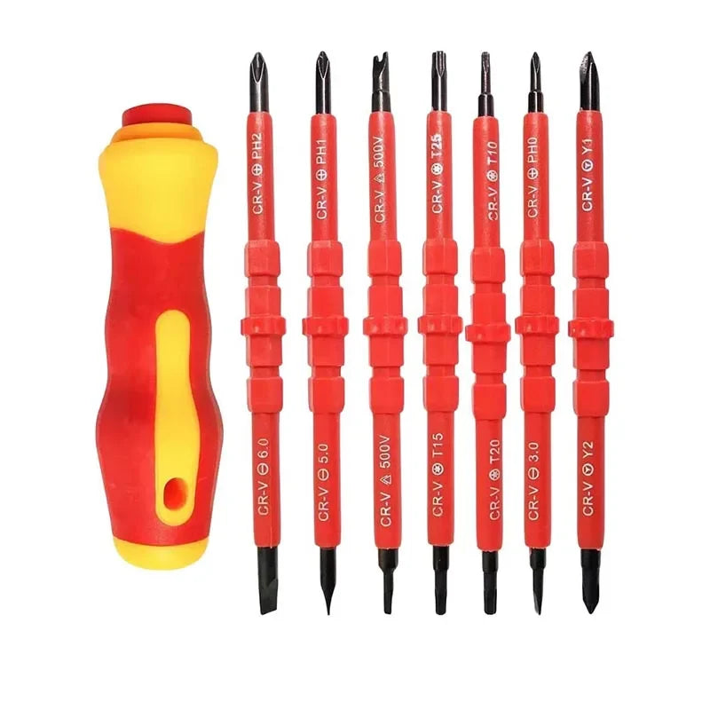 Electrician Repair Tools 1000V Changeable Insulated Screwdrivers