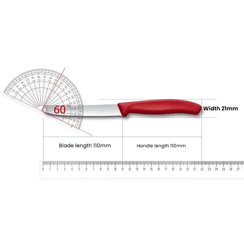 Serrated Fruit & Bread Knife – Stainless Steel Round Tip