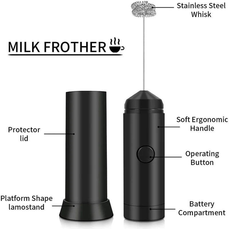 BALASHOV Double Spring Electric Milk Frother – 12000 RPM