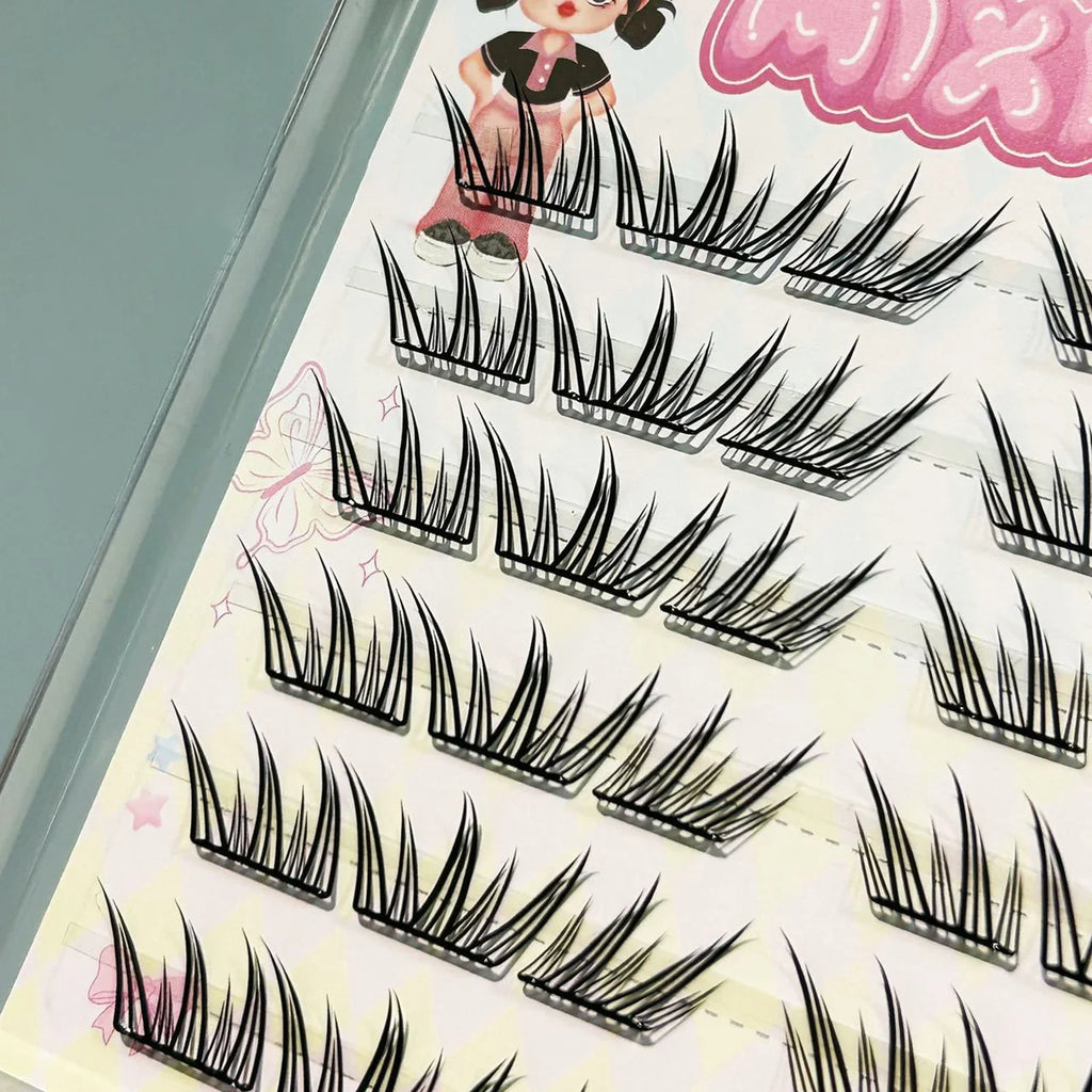 C Curl 11-12mm Fluffy Cluster False Eyelashes | 3D Lash Extensions