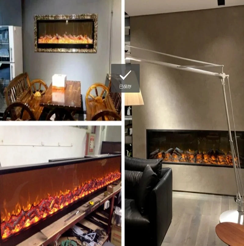 Electric Simulation Charcoal Flame Lamp | Fireplace Decor
