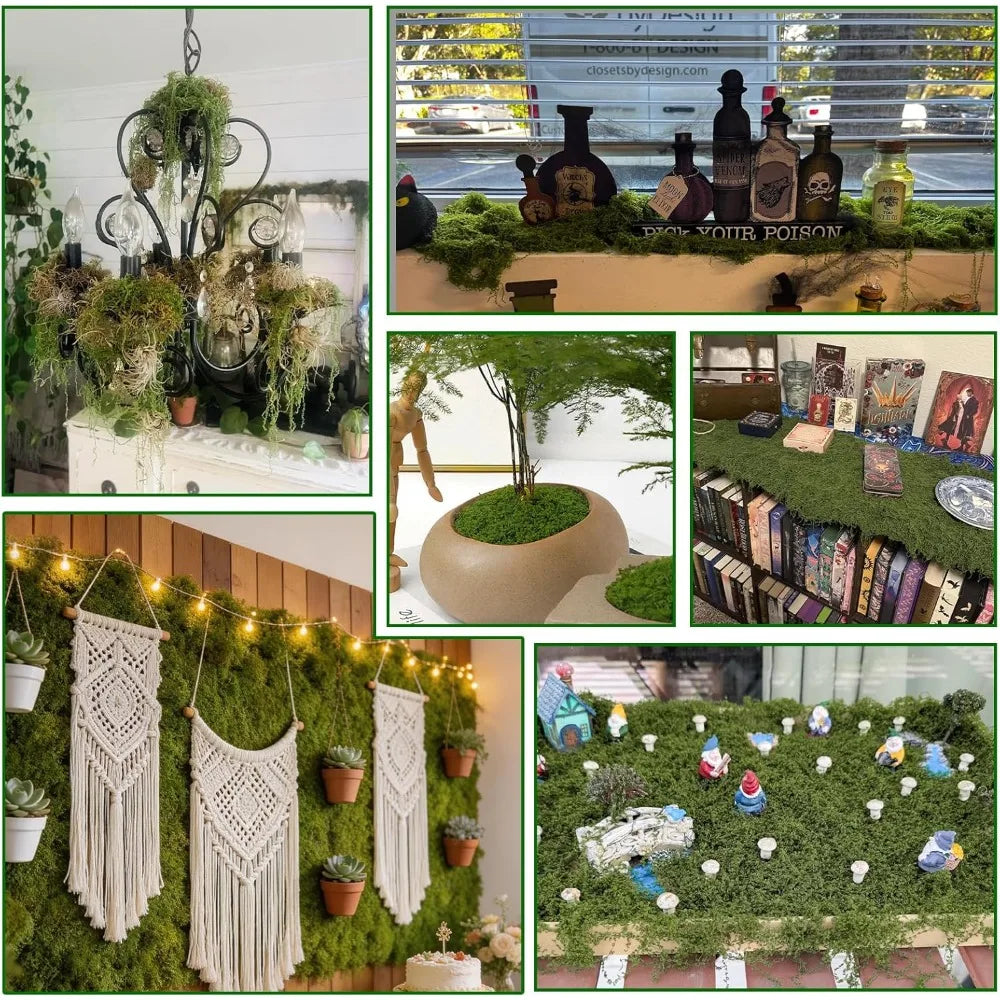 Artificial Faux Moss Mat Roll – Fake Grass for Crafts & Decor