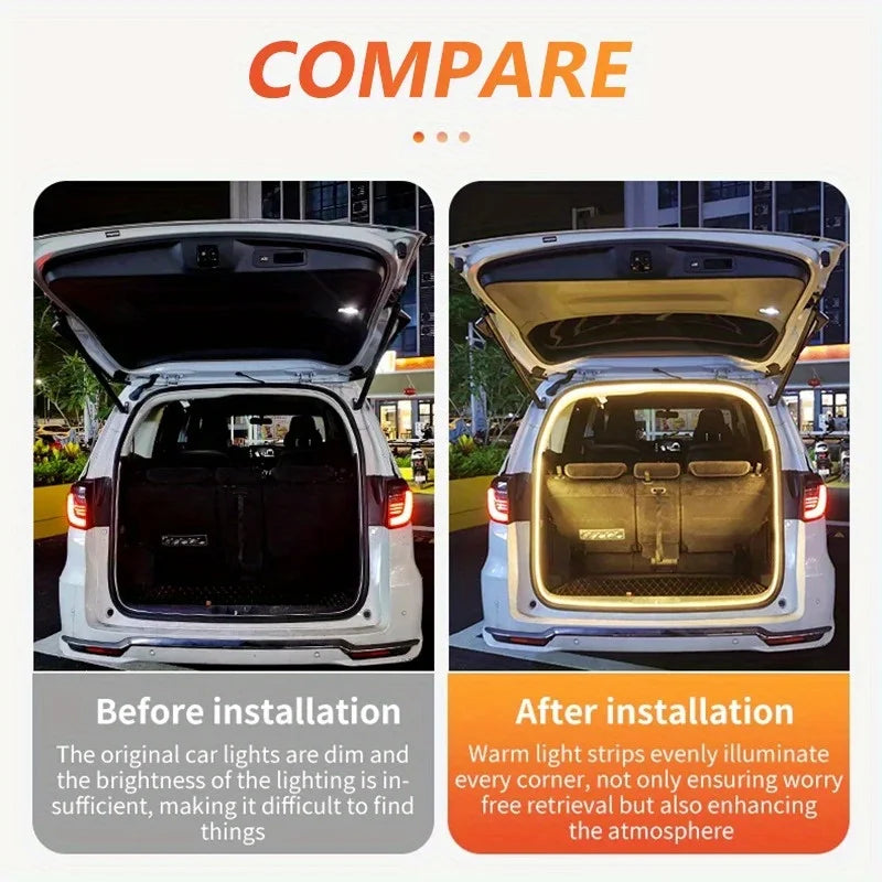 Car Trunk LED Light Strip – Dynamic Flow Atmosphere Lamp