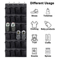 Over Door Shoe Rack 24 Large Mesh Pockets Hanging Organizer Closet