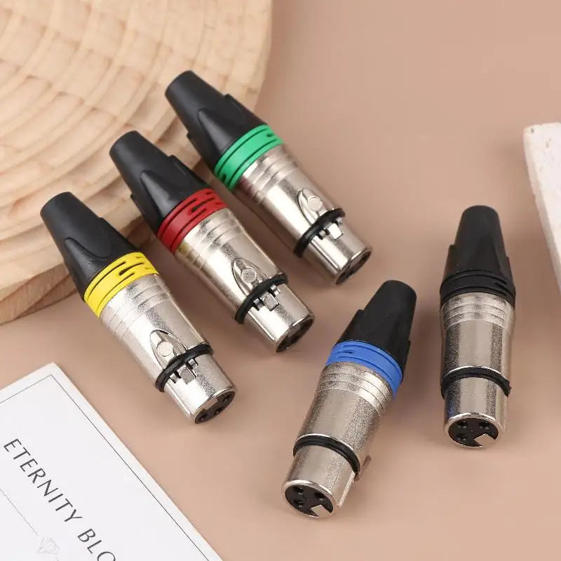 XLR Microphone Connector Adapter Male Female Plug Jack