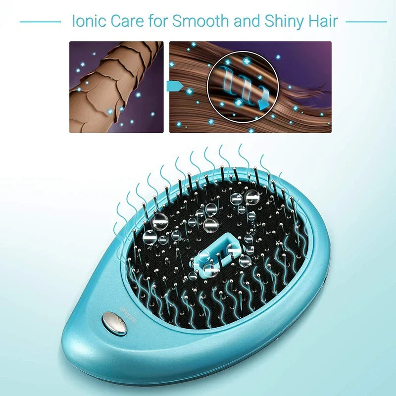 Electric Sonic Vibration Massage Comb | Anti-Static Hair Tool