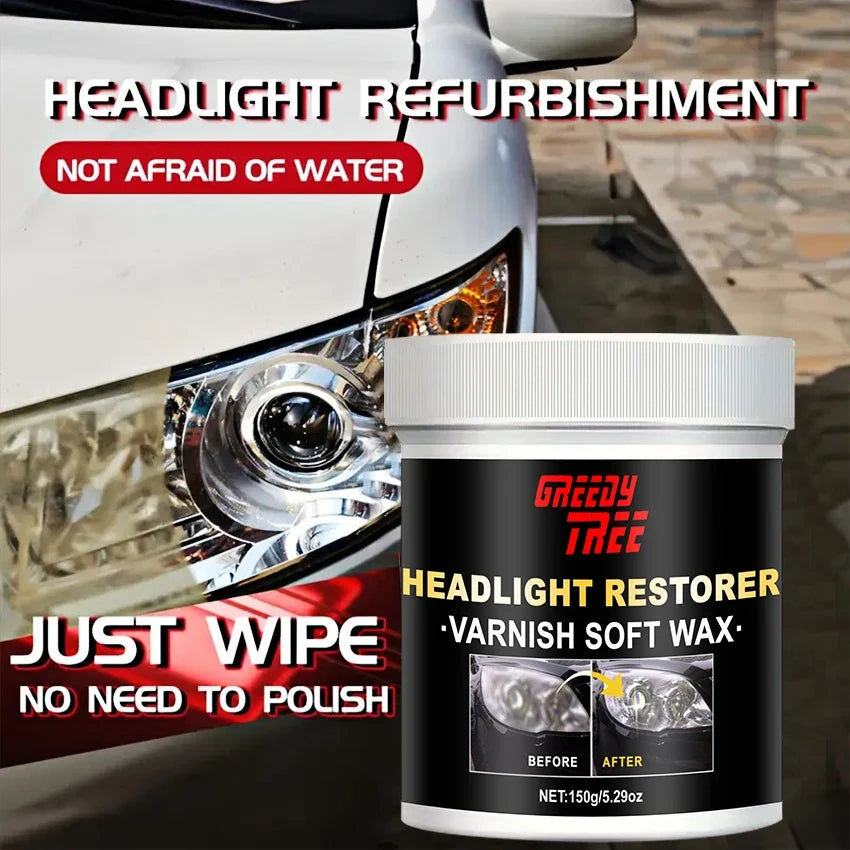 Car Headlight Restoration Liquid – Crystal Coating & Clarity