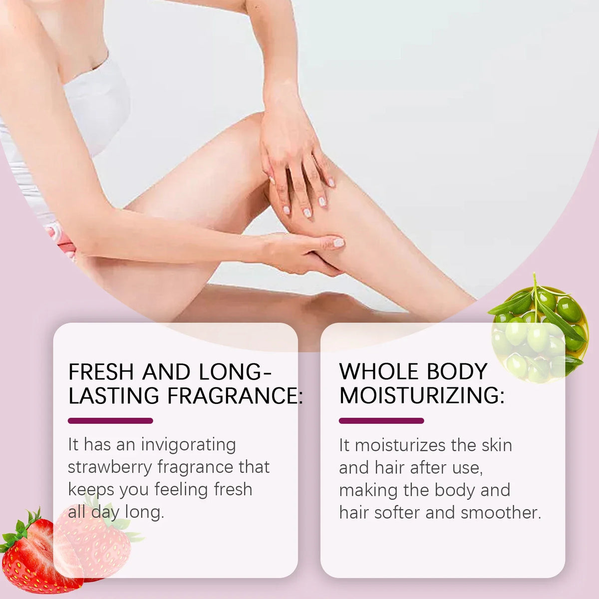 OceAura Strawberry Body Spray | Moisturizing Fragrance Mist 100ml