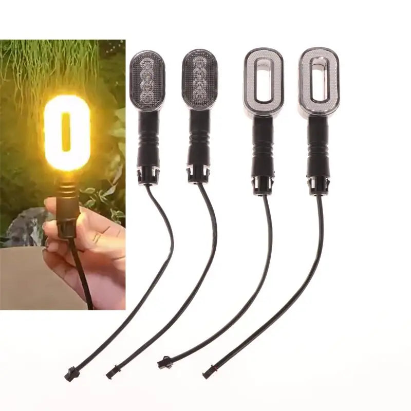 2-Pack E-Bike Turn Signal Taillight 36V–72V LED Warning Lamp