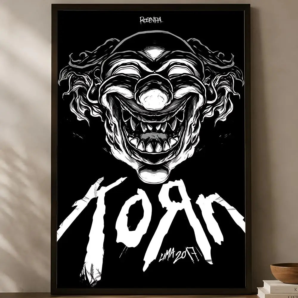 Korn Band Self-Stick HD Waterproof Wall Art Poster