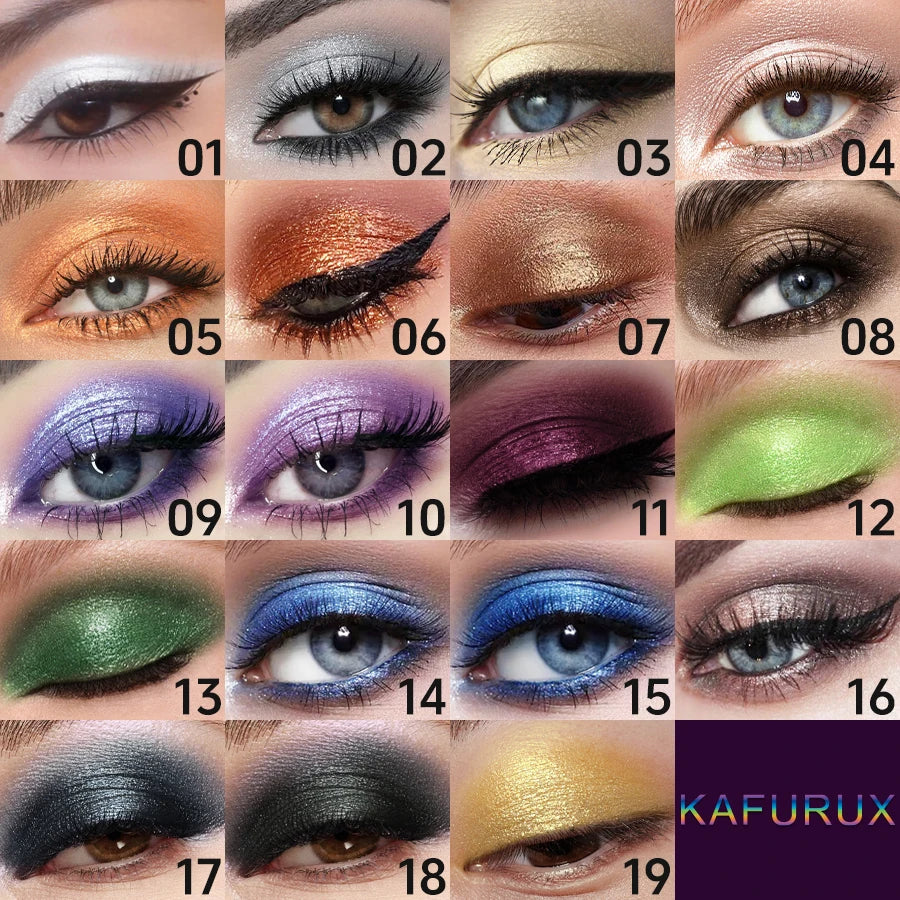 KAFURUX 25-Color Pearlescent Eyeshadow Stick – Waterproof
