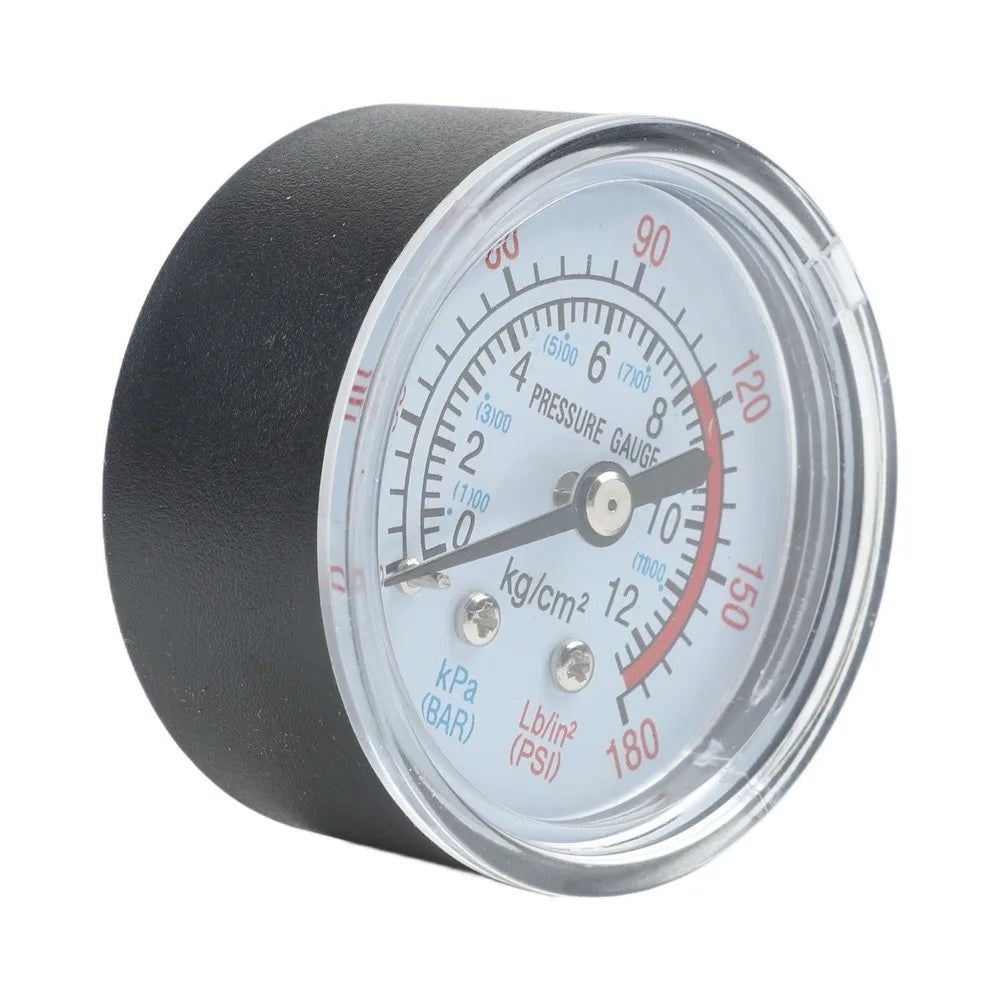 Air Compressor Pressure Gauge 1/4" BSP 0-180 PSI 0-12 Bar