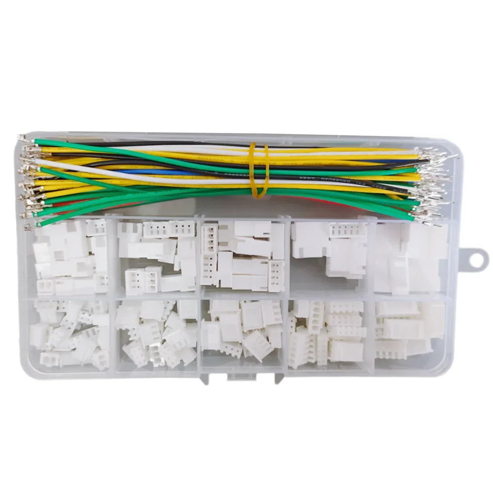 JST XH Pitch Male Female Extension Cable 22AWG Pre-crimped Silicone 2