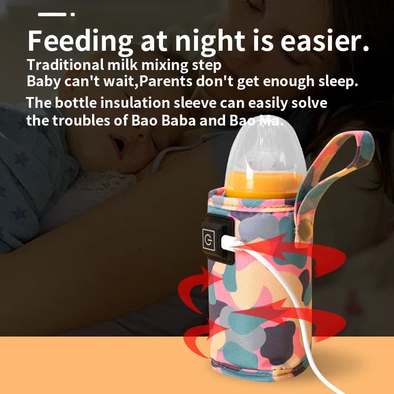 USB Portable Baby Bottle Warmer | 3-Speed Temp Control