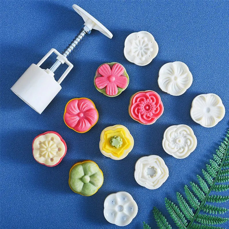 Mooncake Mold Mid-autumn Festival Hand-pressure Flower Moon Cake