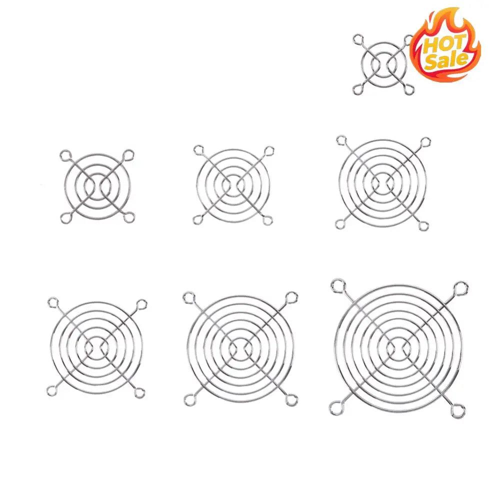 5-Pack PC Fan Grills – Finger Guard Protector 40mm–120mm