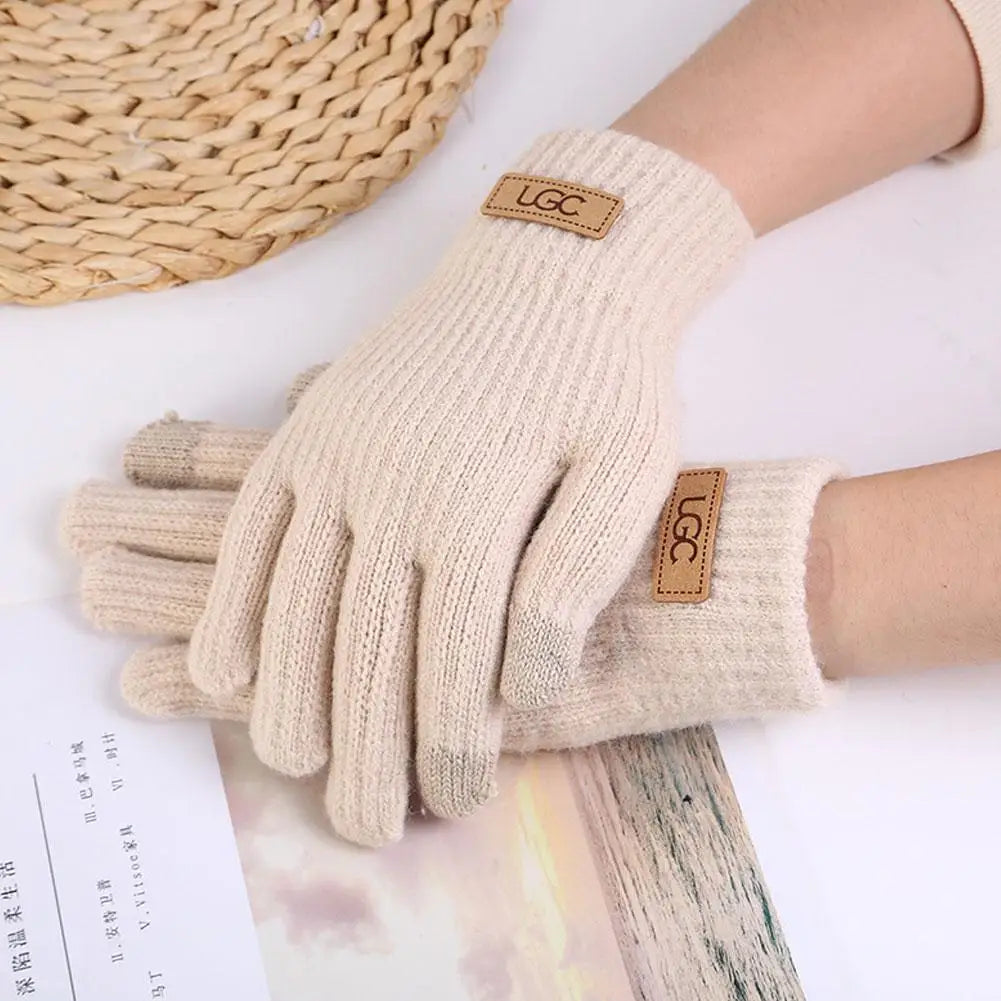 Fleece-Lined Windproof Winter Gloves – Warm & Anti-Slip
