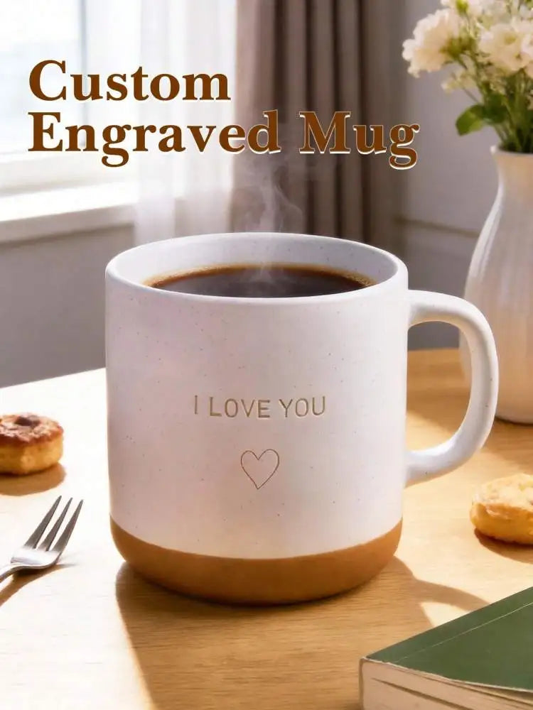 Custom Laser Engraved Ceramic Mug | Personalized Gift