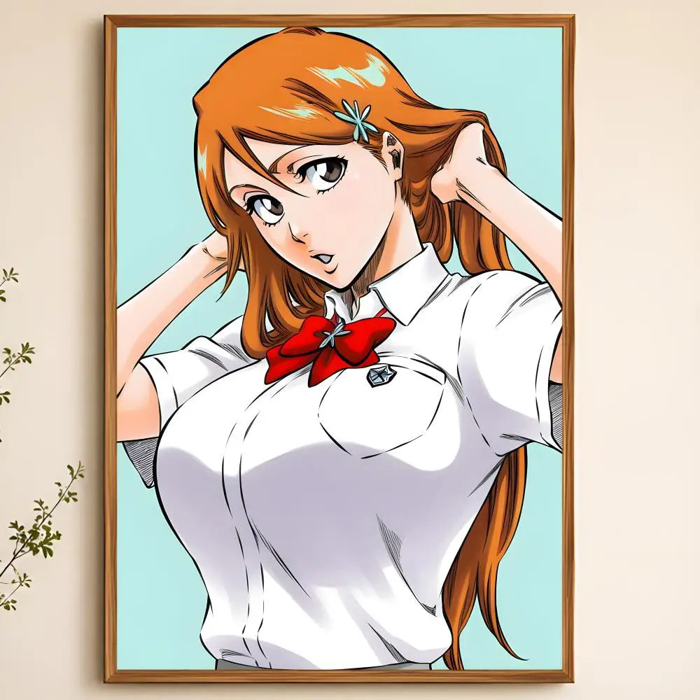 Anime Orihime Inoue Wall Poster – Waterproof Self-Adhesive Art