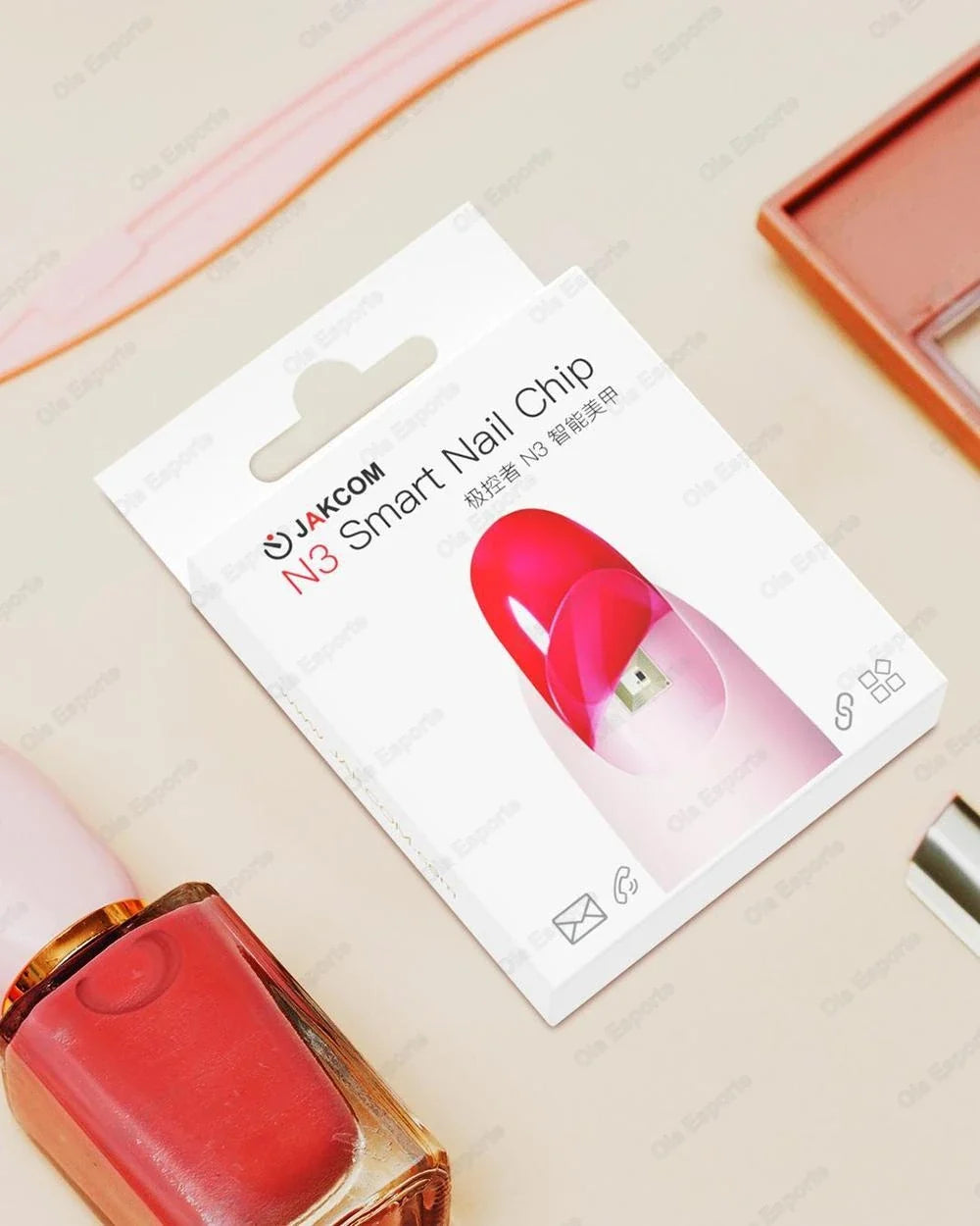 NFC Smart Nail Chip SOS Virtual Call Fitness Supervision Function GPS