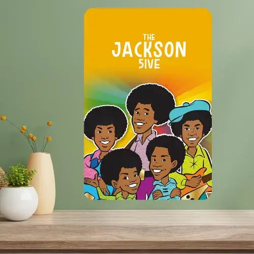 Jackson 5ive Classic TV Show Metal Poster Sign | Retro Wall Art