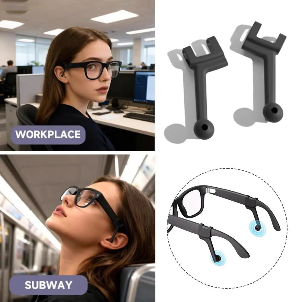 Silicone Sound Guide Tube for Meta Ray-Ban Skyler Smart Glasses
