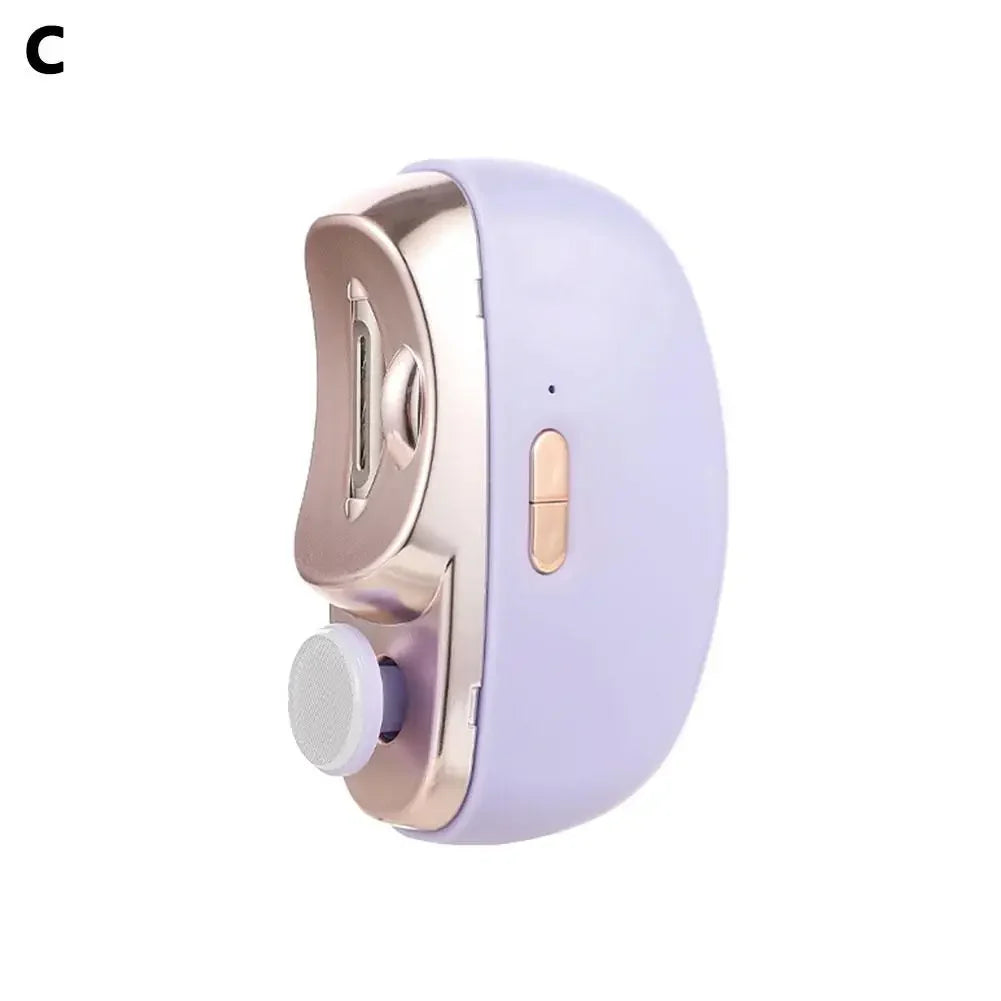 Electric Nail Trimmer USB Rechargeable with LED Light – All Ages