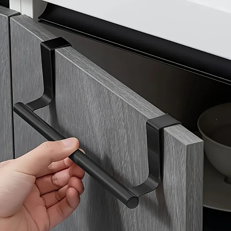 Punch-Free Door Hanging Towel Bar | Stainless Steel Rack