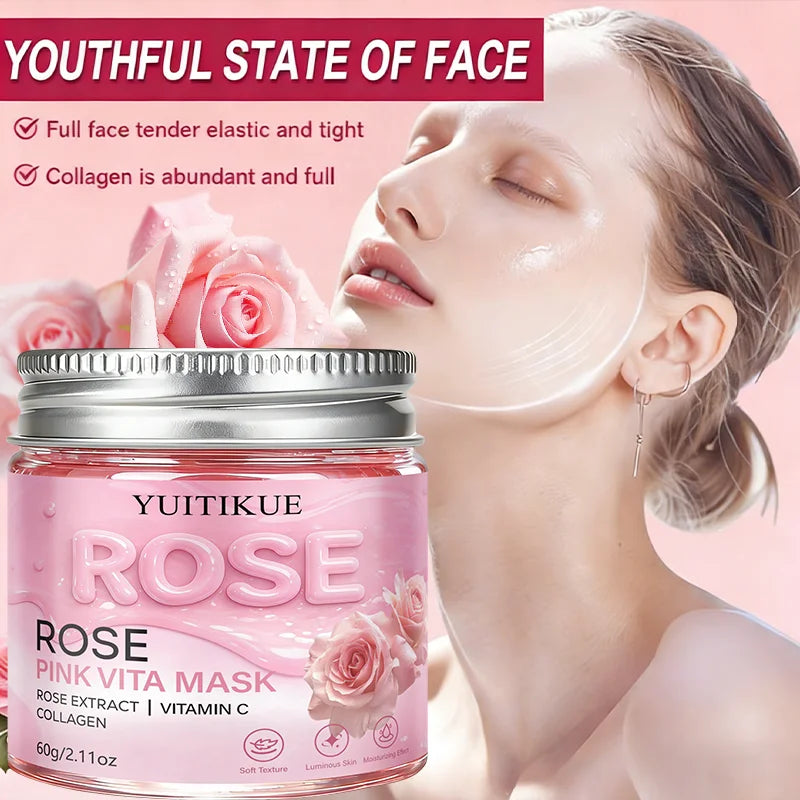 YUITIKUE Rose Peel Mask – Hydrate, Brighten & Firm Skin