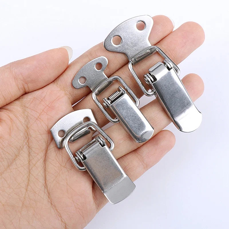 Stainless Steel Toggle Box Lock – Spring Loaded Latch Buckle