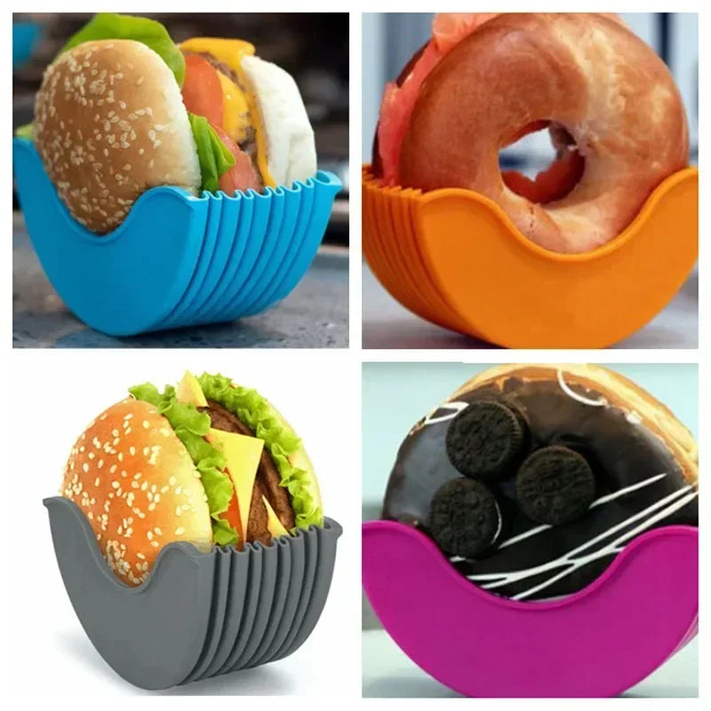 Silicone Burger Holder – Adjustable, Non-Stick & Reusable