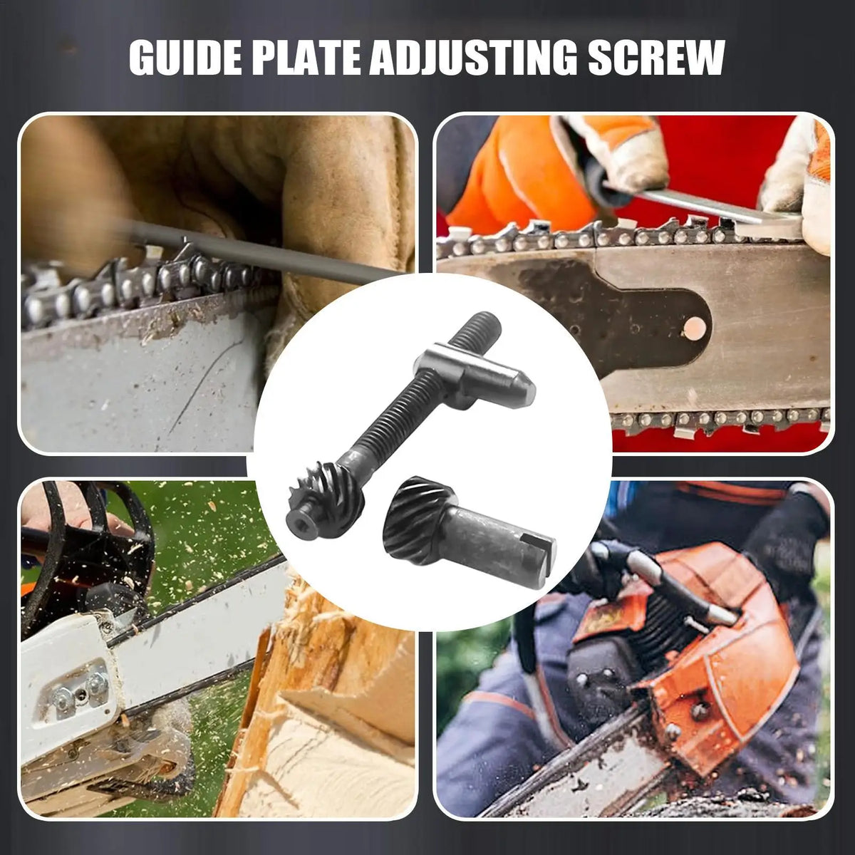 Chainsaw Chain Tensioner Screw & Guide Plate Replacement