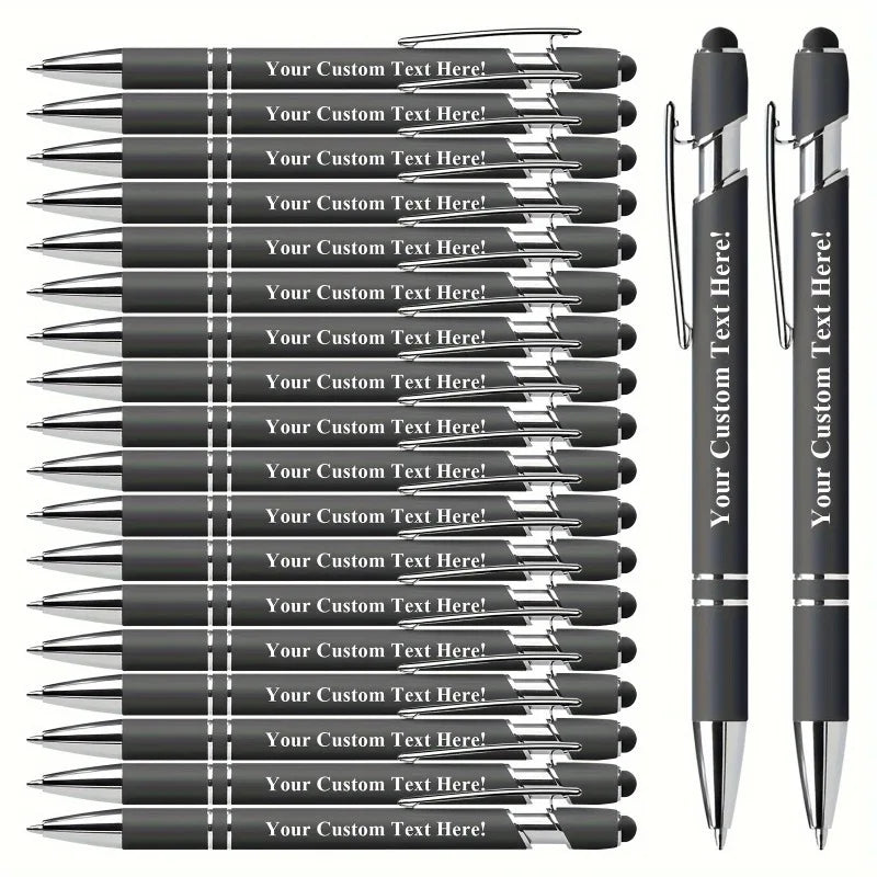 20pc Personalized Ballpoint Pen Gift Set with Stylus Tip
