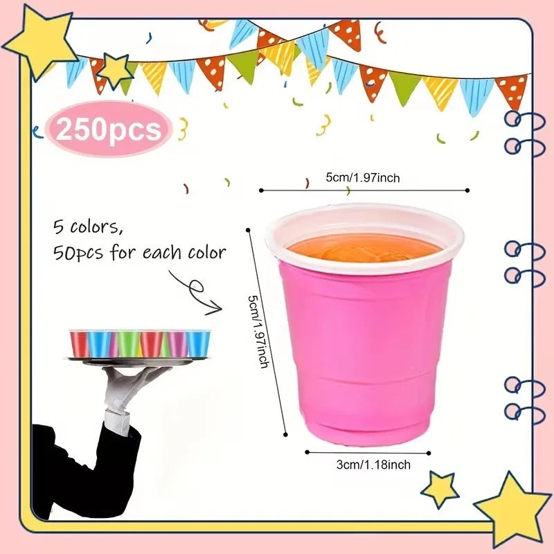 50-Pack Disposable Mini Shot Cups 2oz | Party Drinkware