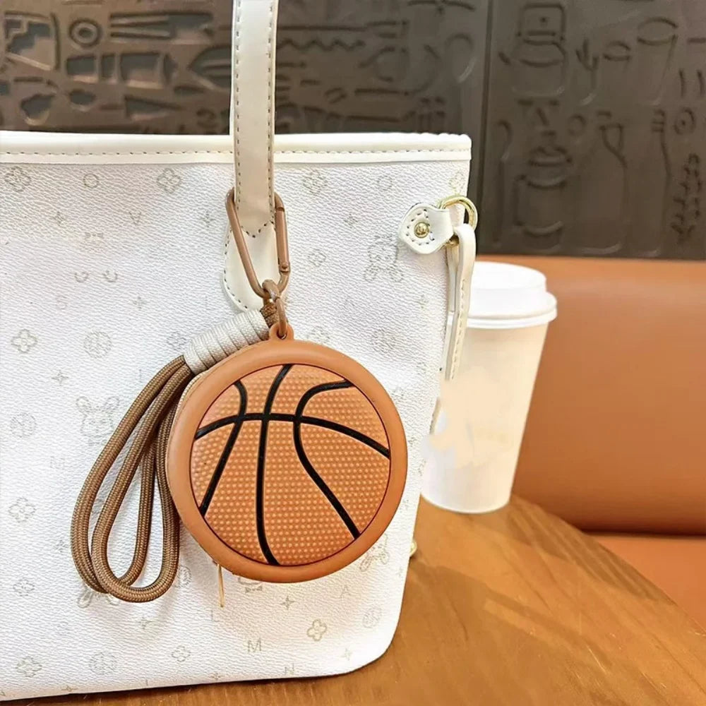 Creative Sports Silicone Coin Purse Wallet Basketball Football Shaped