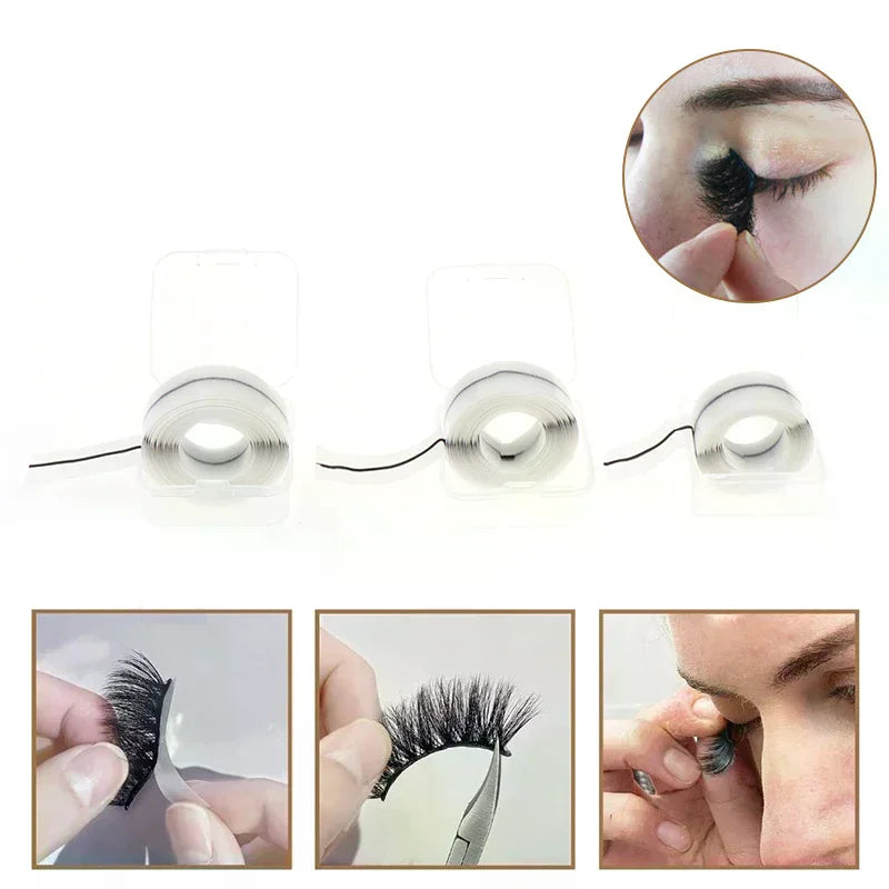 Self-Adhesive Eyelash Strips – Reusable & Waterproof 40pcs