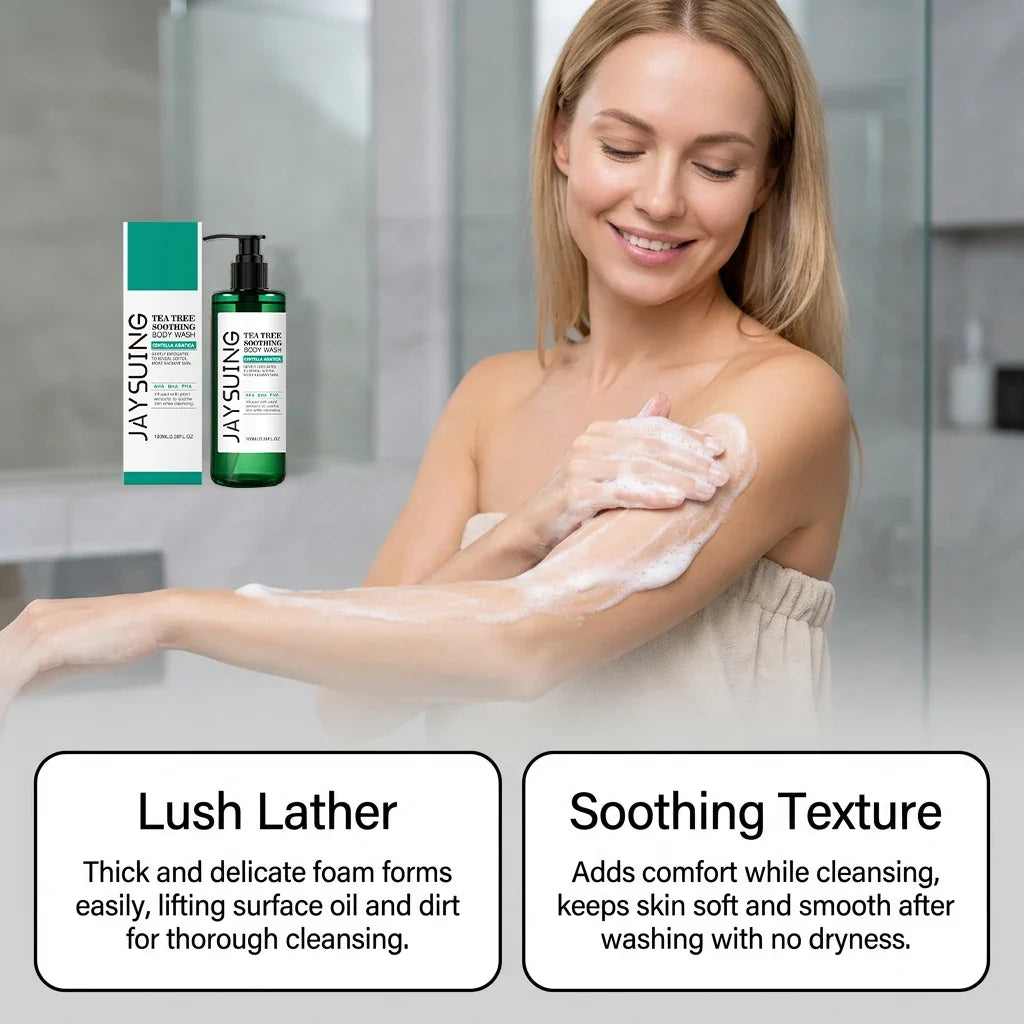 Tea Tree Body Wash – AHA BHA Exfoliating Shower Gel