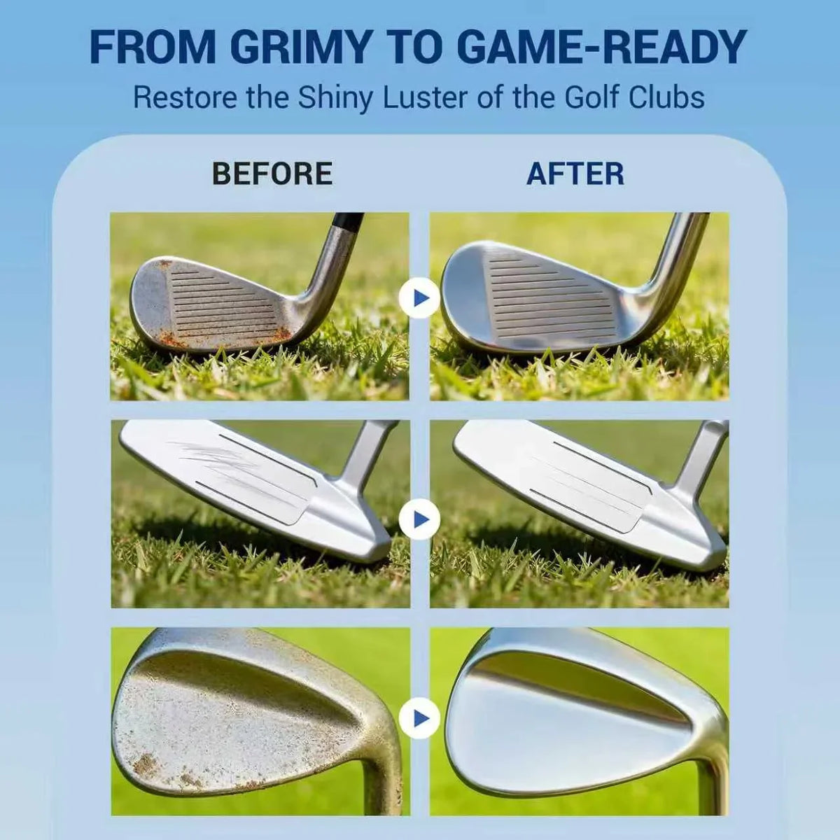 Professional Golf Club Polishing Wax – Remove Scratches & Shine
