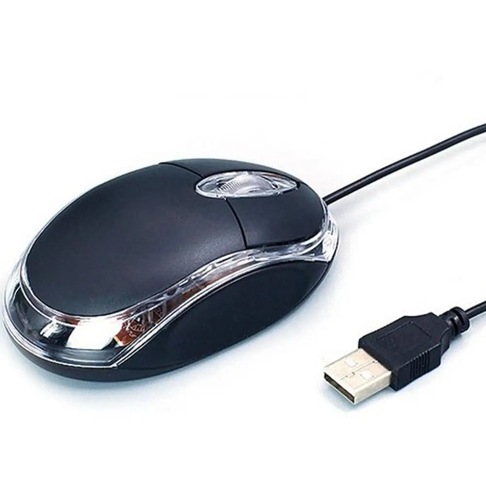 Wired USB Optical Mouse – 1000 DPI 3-Button for Laptop & Desktop