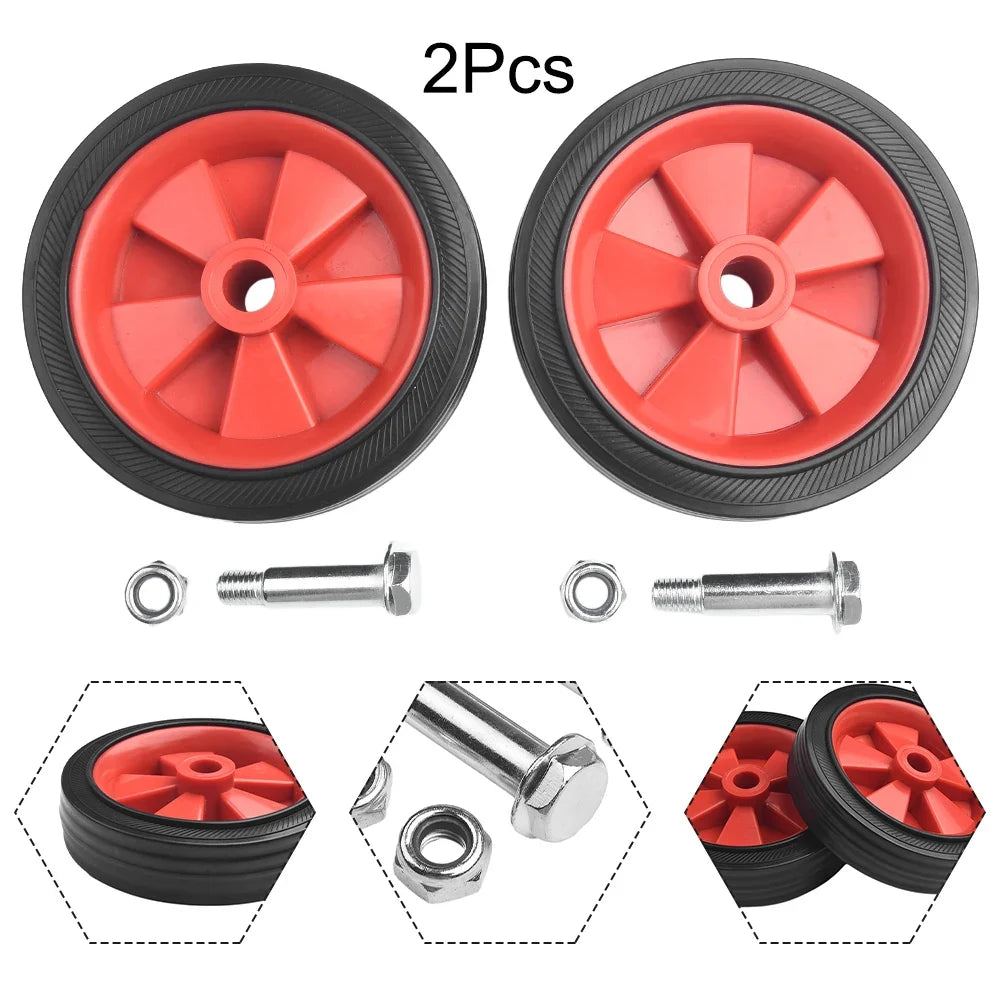 2-Pack 5/6" Air Compressor Replacement Caster Wheels Non-Slip