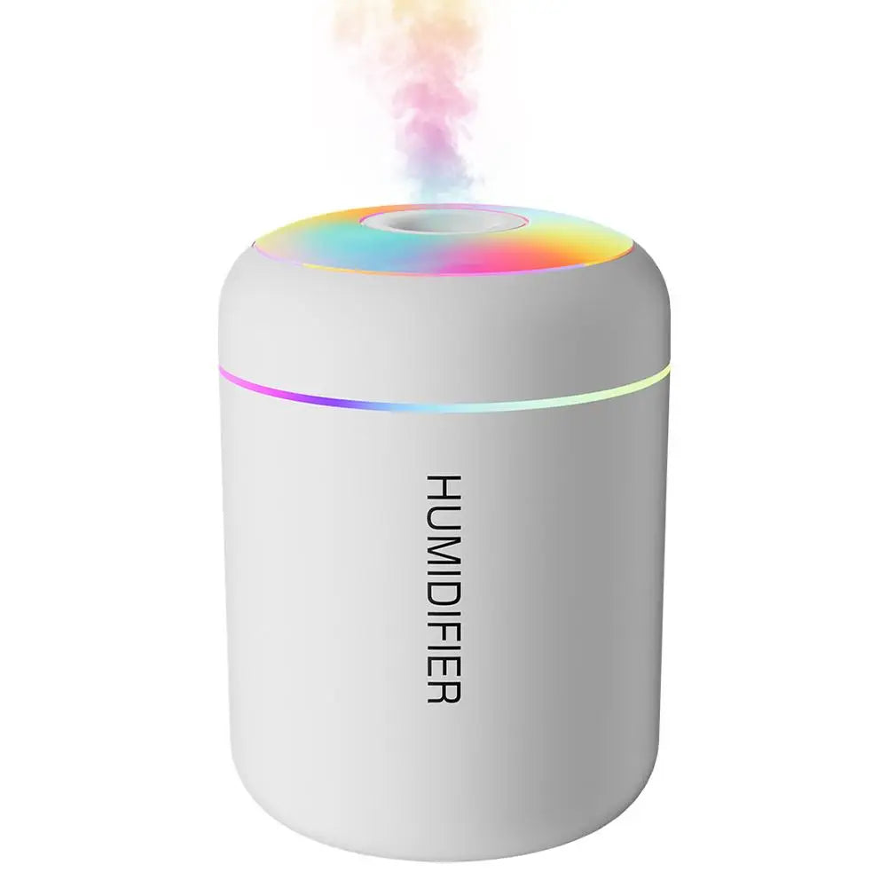 Mini USB Aroma Diffuser Humidifier | 7-Color LED | Car & Home