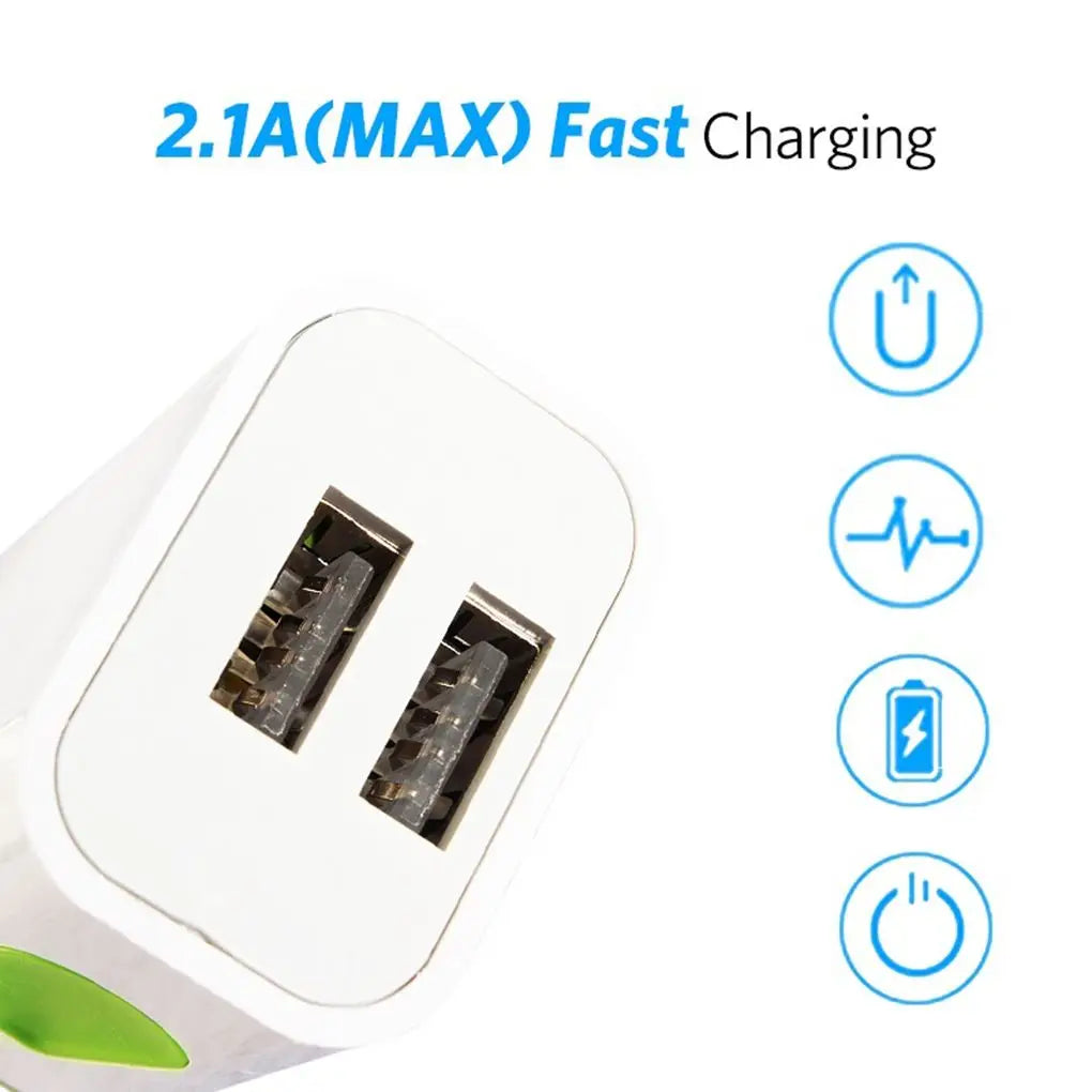Dual USB Travel Wall Charger 2A Fast Charging EU/US Plug
