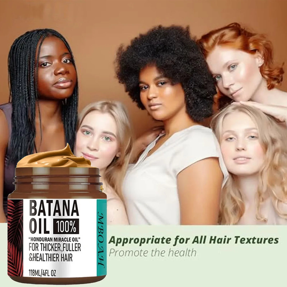 100% Unrefined Batana Oil Hair Conditioner – Fuller, Silky Hair